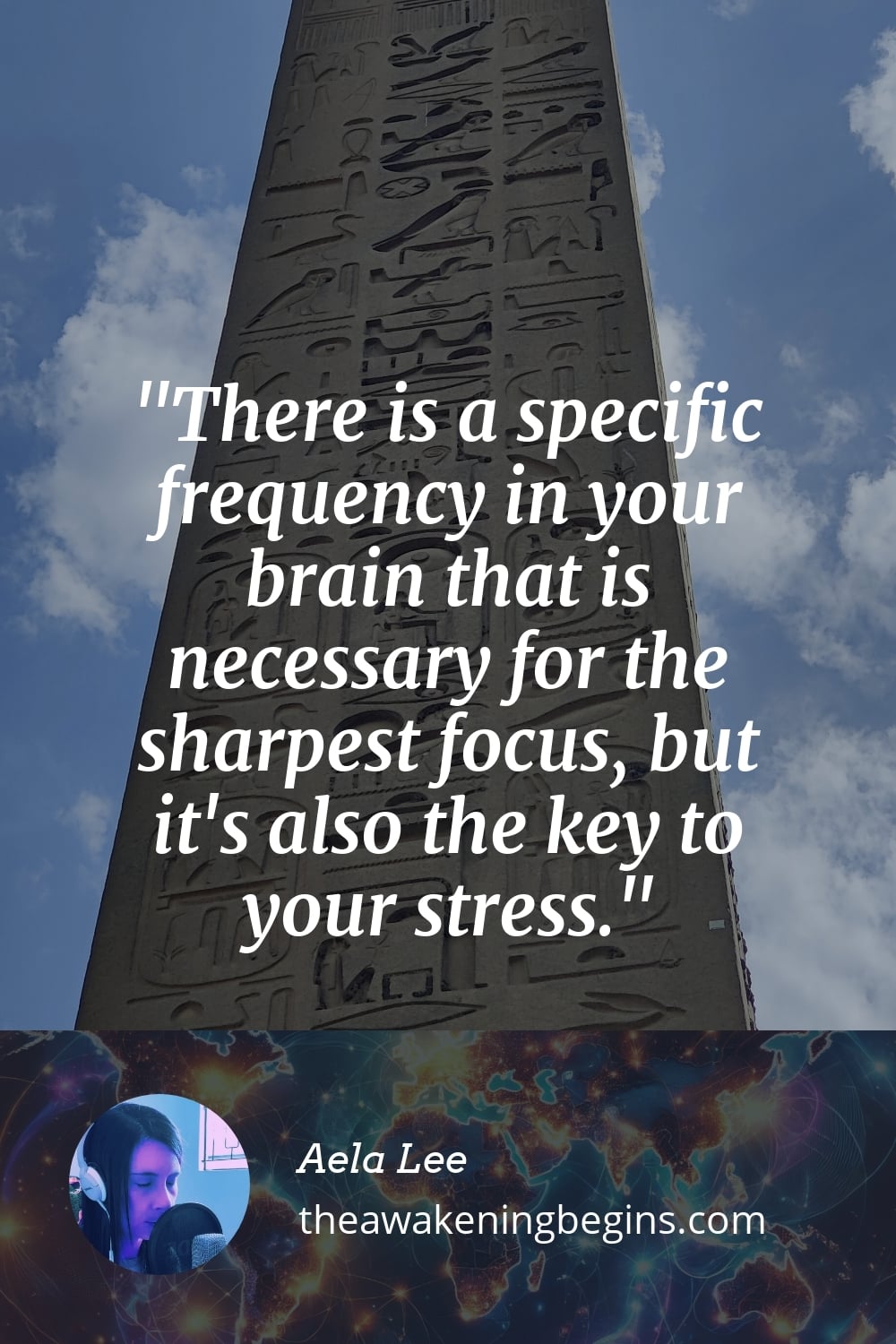 Pinterst Image There is a specific frequency in your brain that is necessary for the sharpest focus, but it's also the key to your stress.