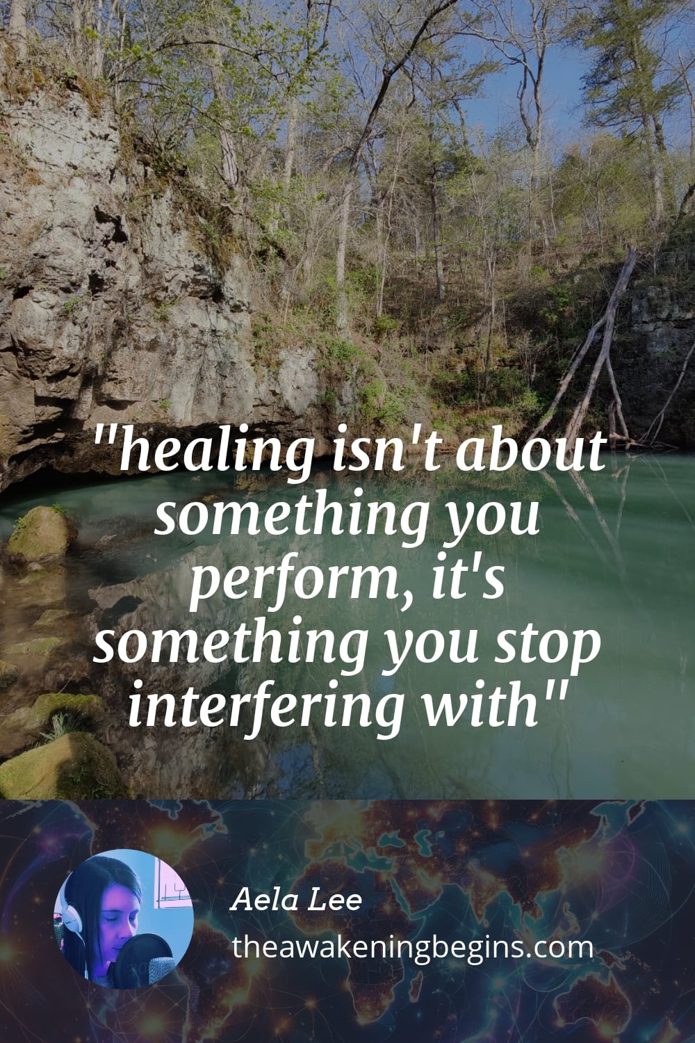Pinterest Image healing isn't about something you perform, it's something you stop interfering with
