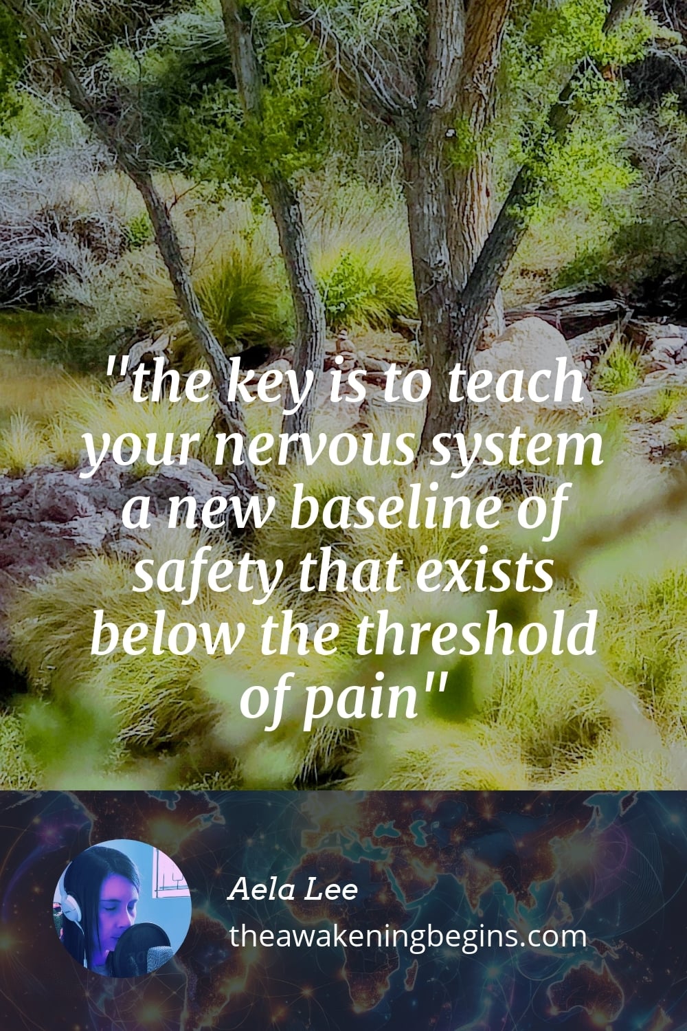 Pinterest Image the key is to teach your nervous system a new baseline of safety that exists below the threshold of pain