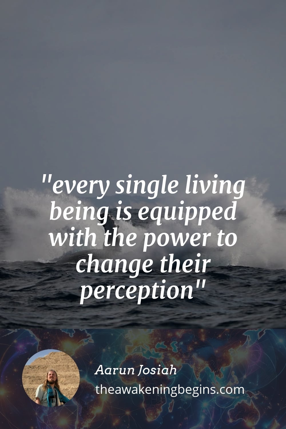 Pinterest Image every single living being is equipped with the power to change their perception