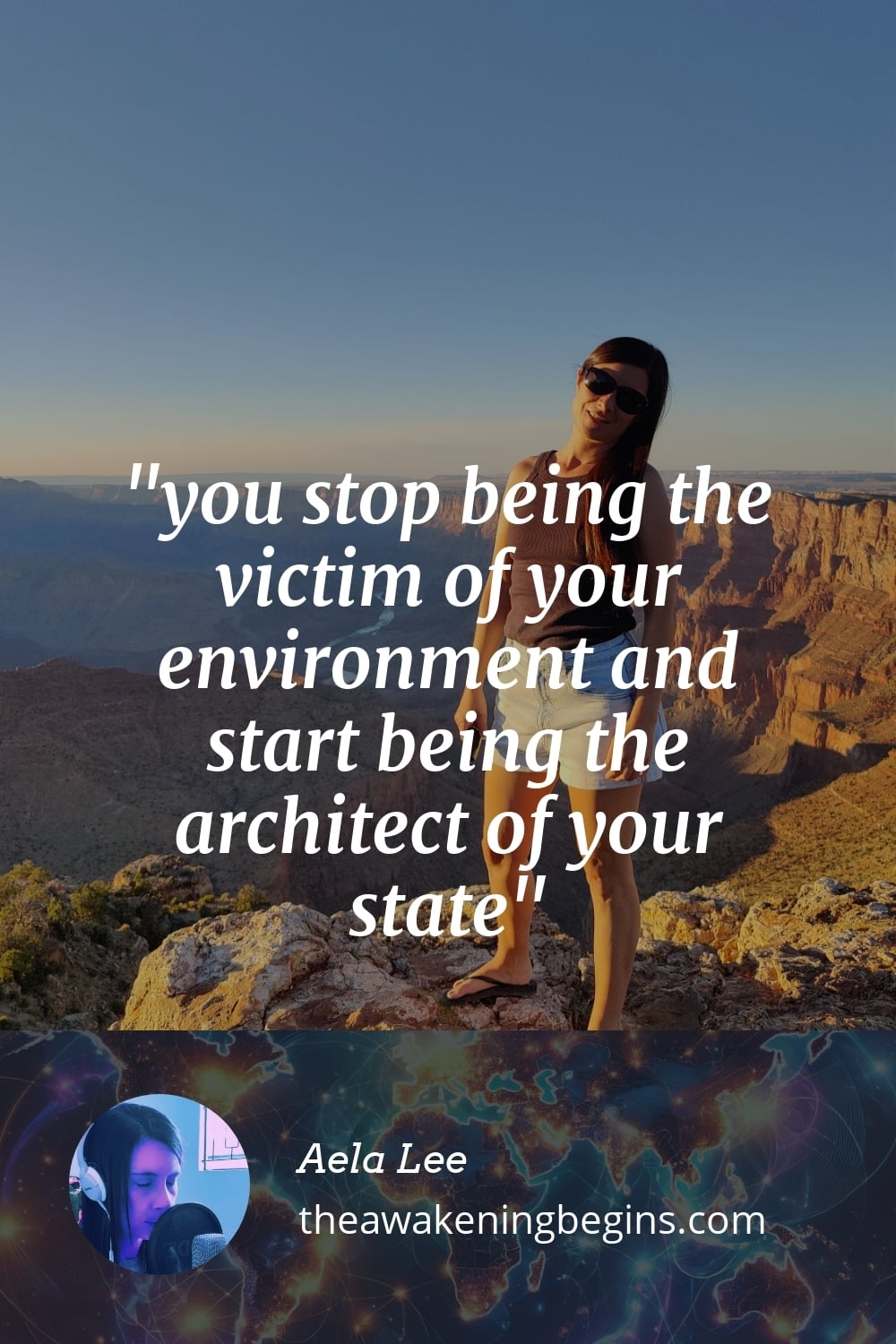 Pinterest Image you stop being the victim of your environment and start being the architect of your state