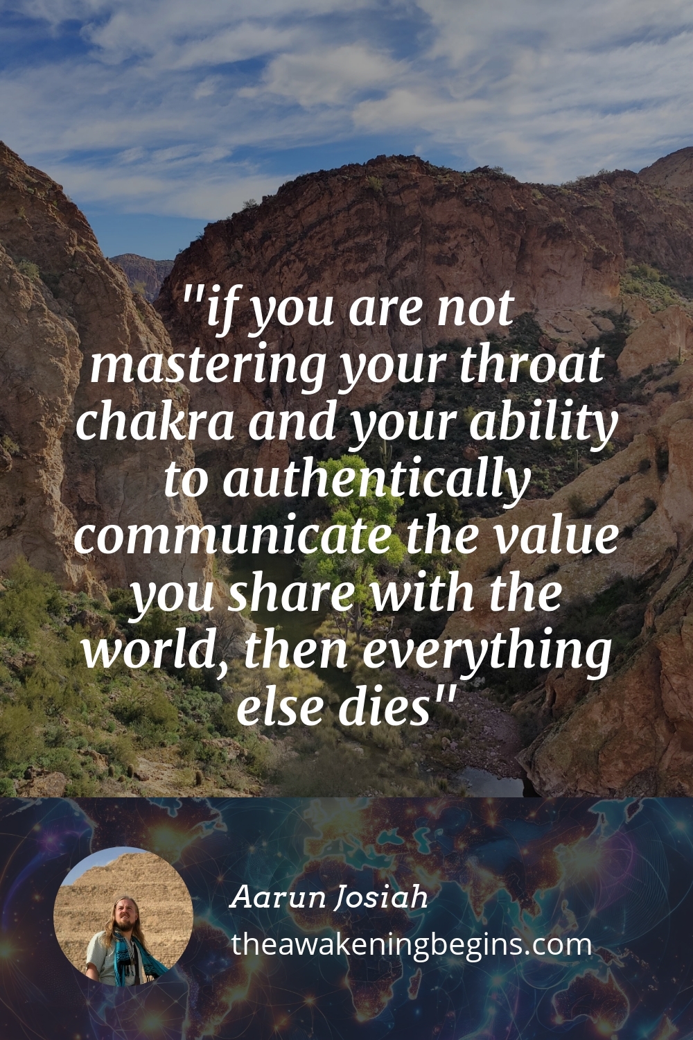 Pinterest Image if you are not mastering your throat chakra and your ability to authentically communicate the value you share with the world, then everything else dies