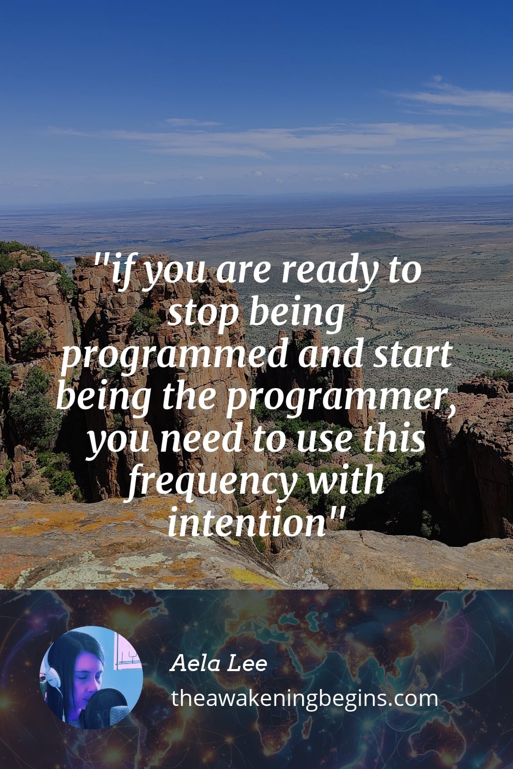 Pinterest Image if you are ready to stop being programmed and start being the programmer, you need to use this frequency with intention