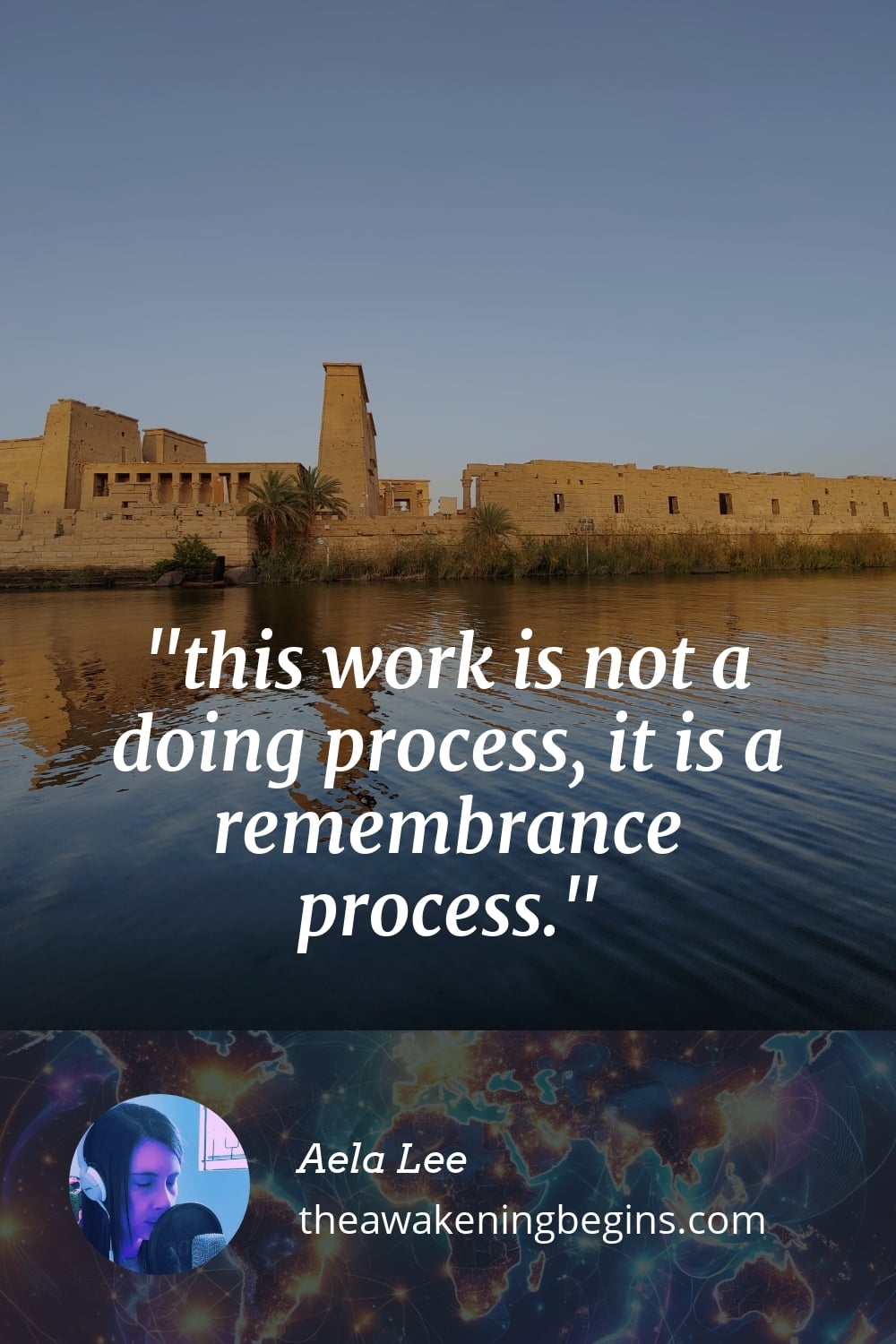Pinterest Image this work is not a doing process, it is a remembrance process.