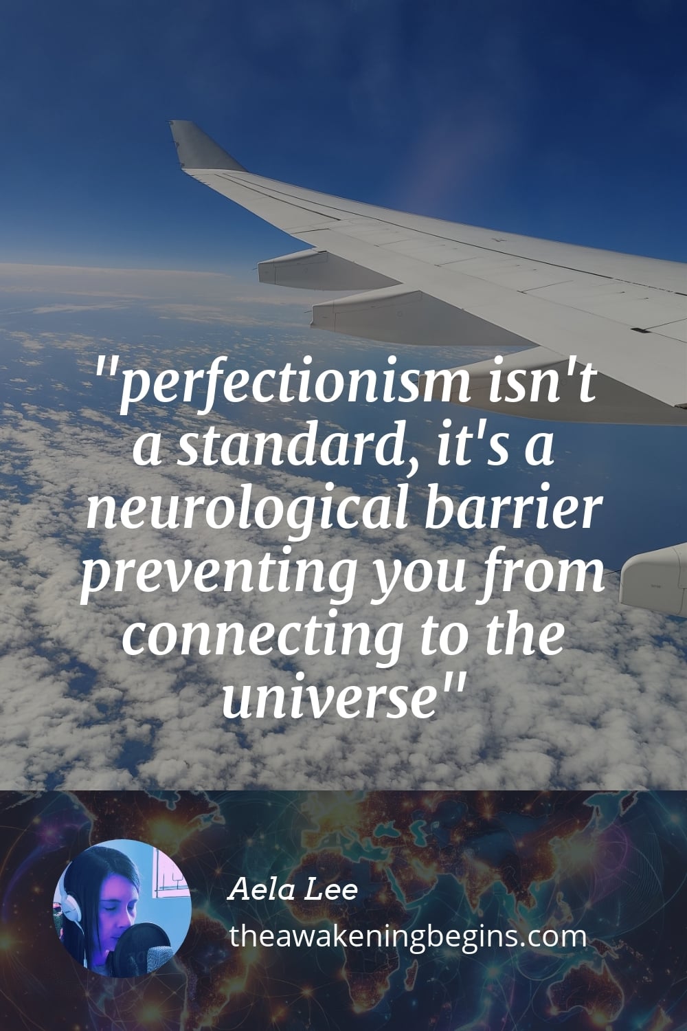 Pinterst Image perfectionism isn't a standard, it's a neurological barrier preventing you from connecting to the universe