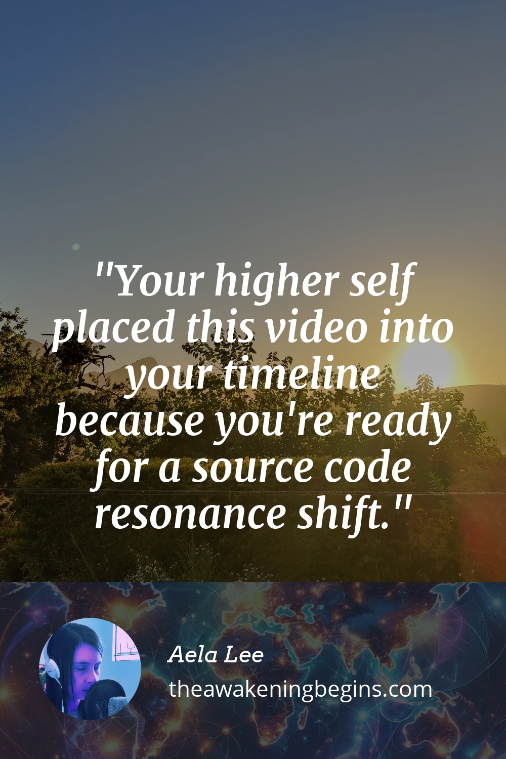 Pinterst Image Your higher self placed this video into your timeline because you're ready for a source code resonance shift.