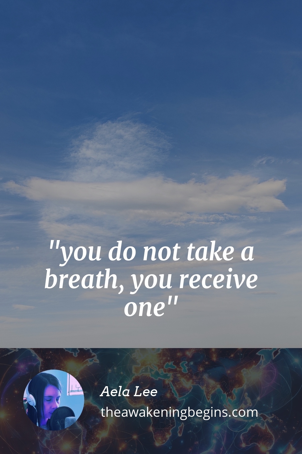 Pinterst Image you do not take a breath, you receive one