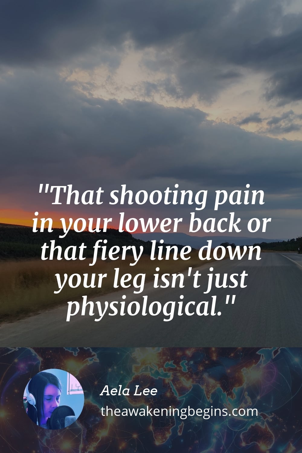 Pinterst Image That shooting pain in your lower back or that fiery line down your leg isn't just physiological.