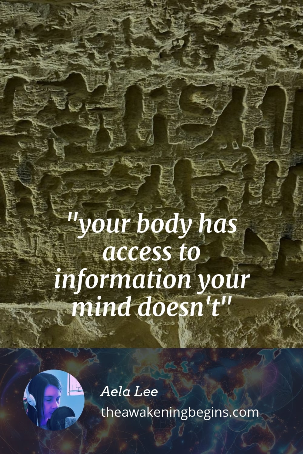 Pinterst Image your body has access to information your mind doesn't