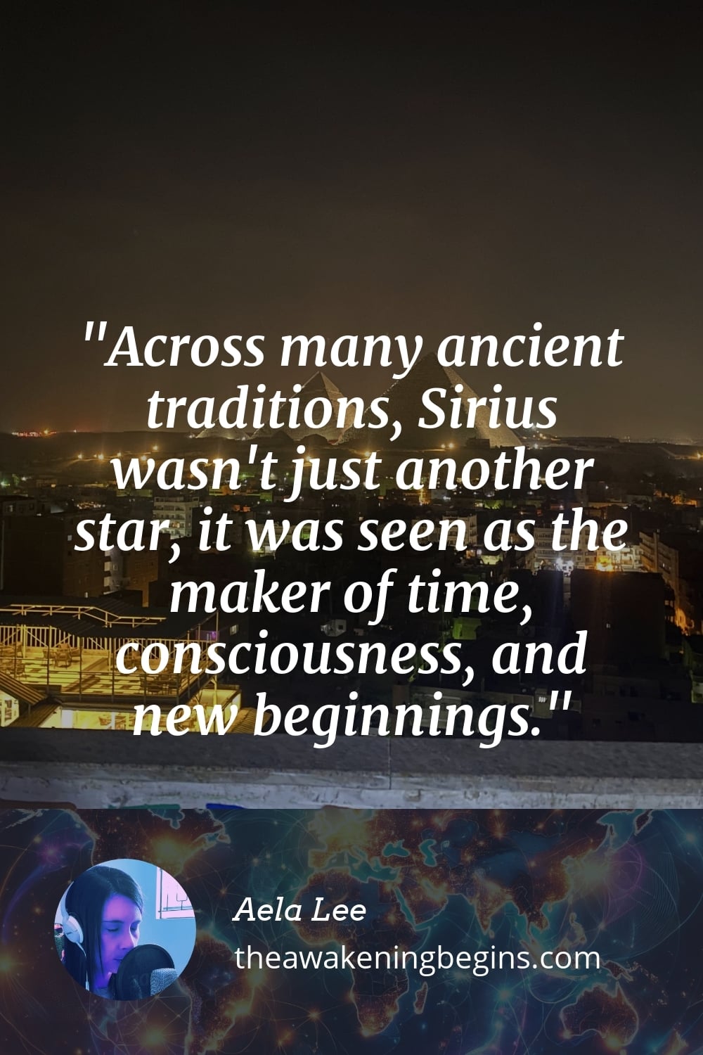 Pinterst Image Across many ancient traditions, Sirius wasn't just another star, it was seen as the maker of time, consciousness, and new beginnings.