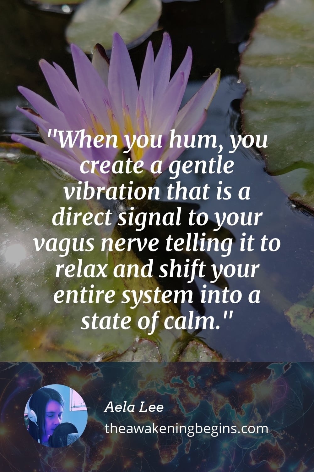Pinterest Image When you hum, you create a gentle vibration that is a direct signal to your vagus nerve telling it to relax and shift your entire system into a state of calm.