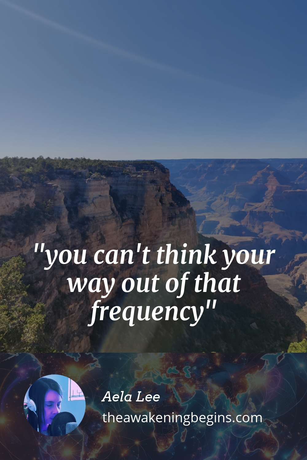 Pinterest Image you can't think your way out of that frequency