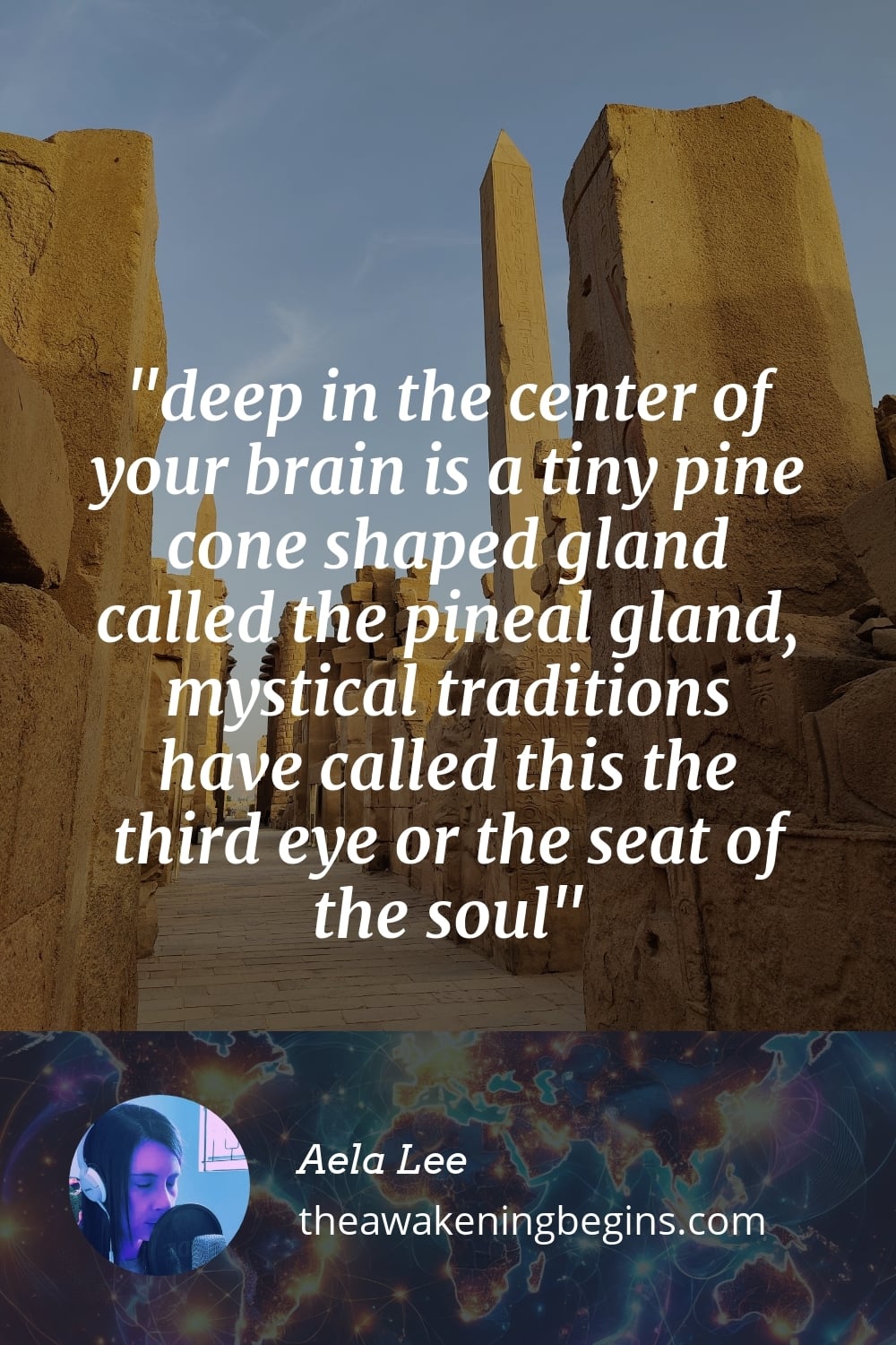 Pinterest Image deep in the center of your brain is a tiny pine cone shaped gland called the pineal gland, mystical traditions have called this the third eye or the seat of the soul