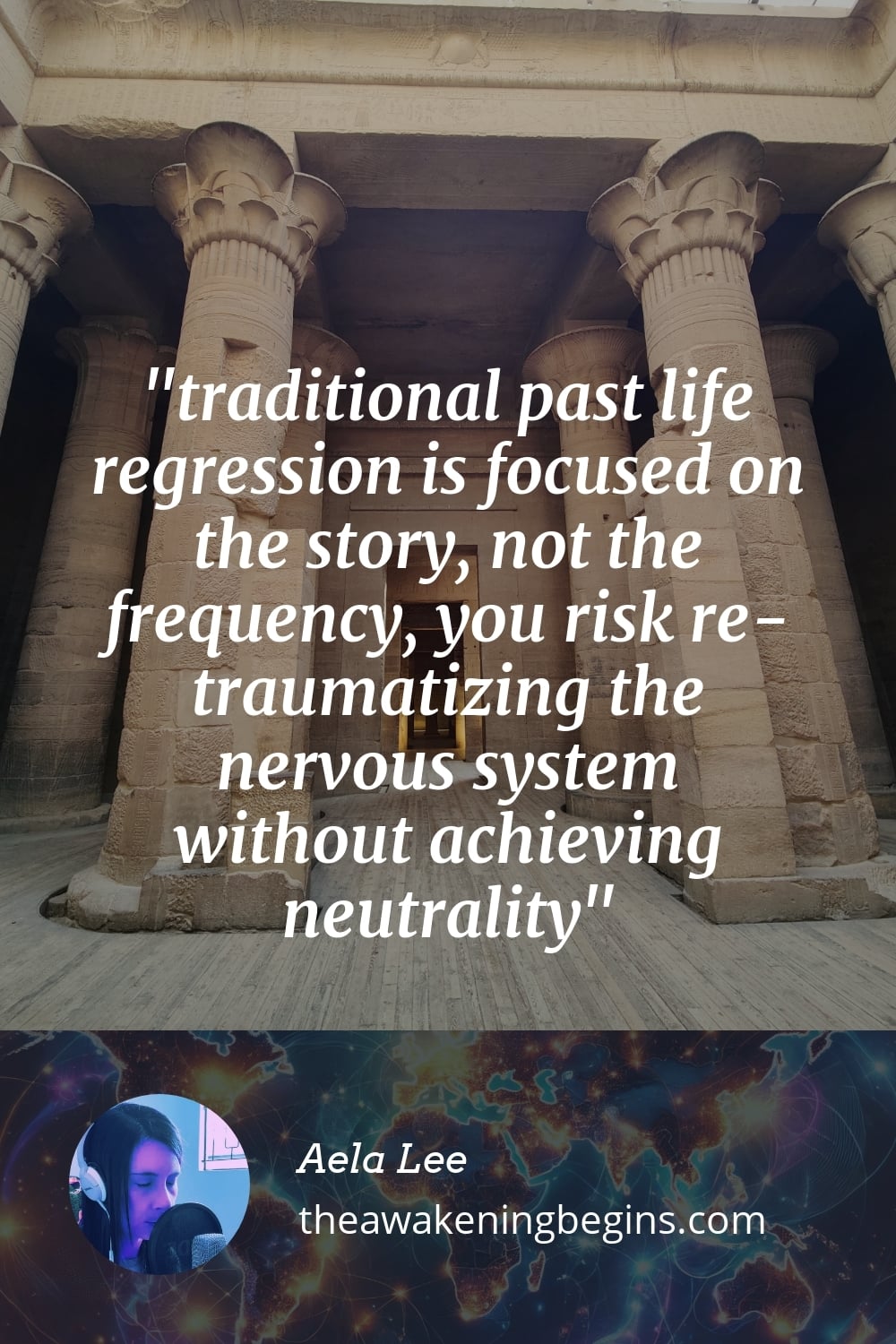 Pinterest Image traditional past life regression is focused on the story, not the frequency, you risk re-traumatizing the nervous system without achieving neutrality