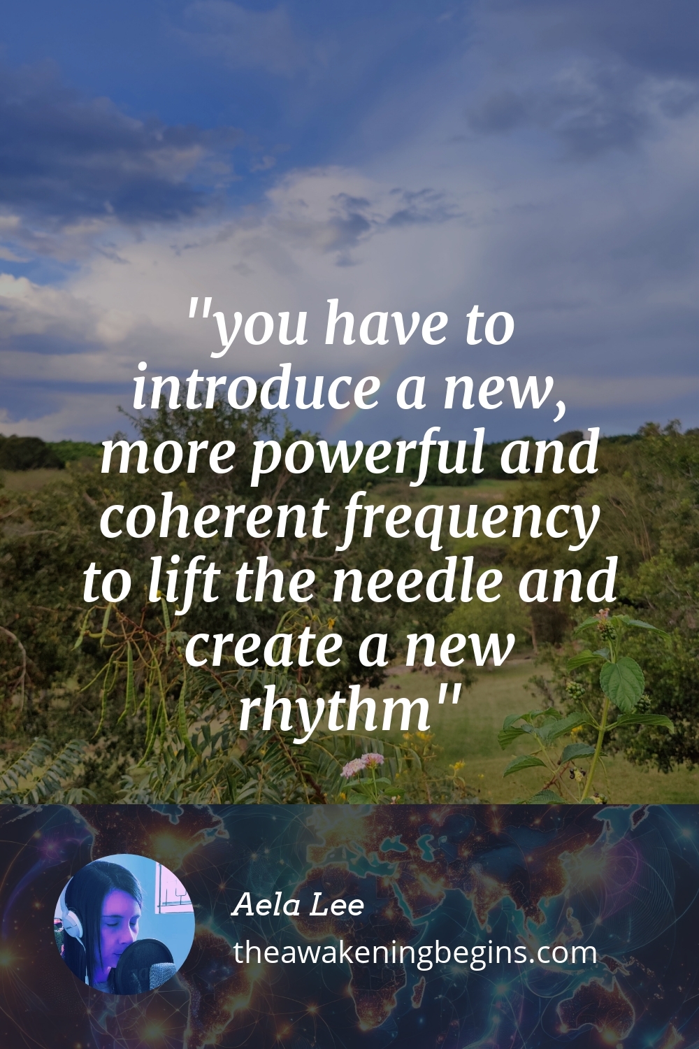 Pinterest Image you have to introduce a new, more powerful and coherent frequency to lift the needle and create a new rhythm