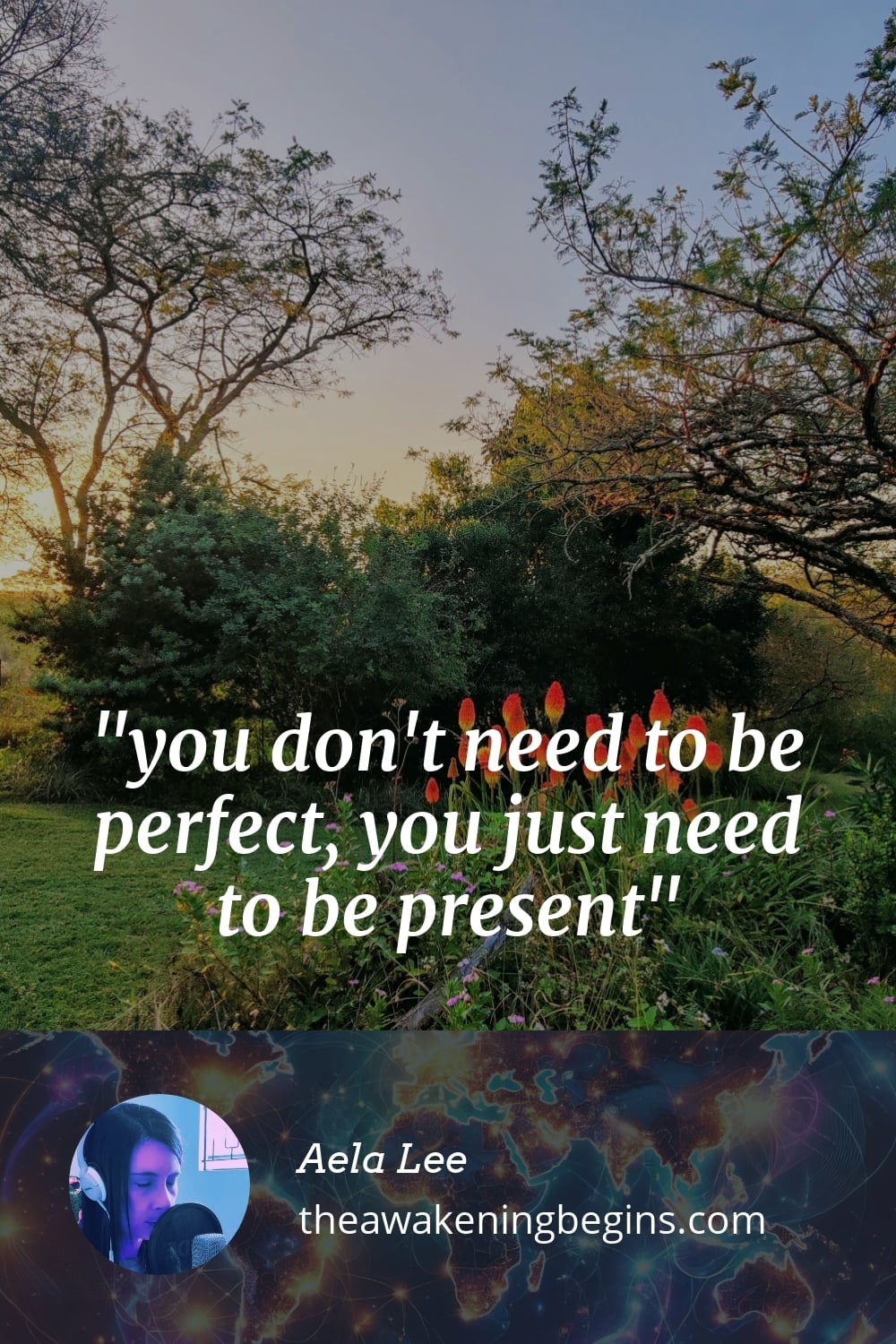 Pinterest Image you don't need to be perfect, you just need to be present