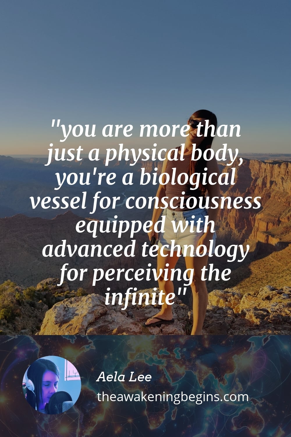 Pinterest Image you are more than just a physical body, you're a biological vessel for consciousness equipped with advanced technology for perceiving the infinite