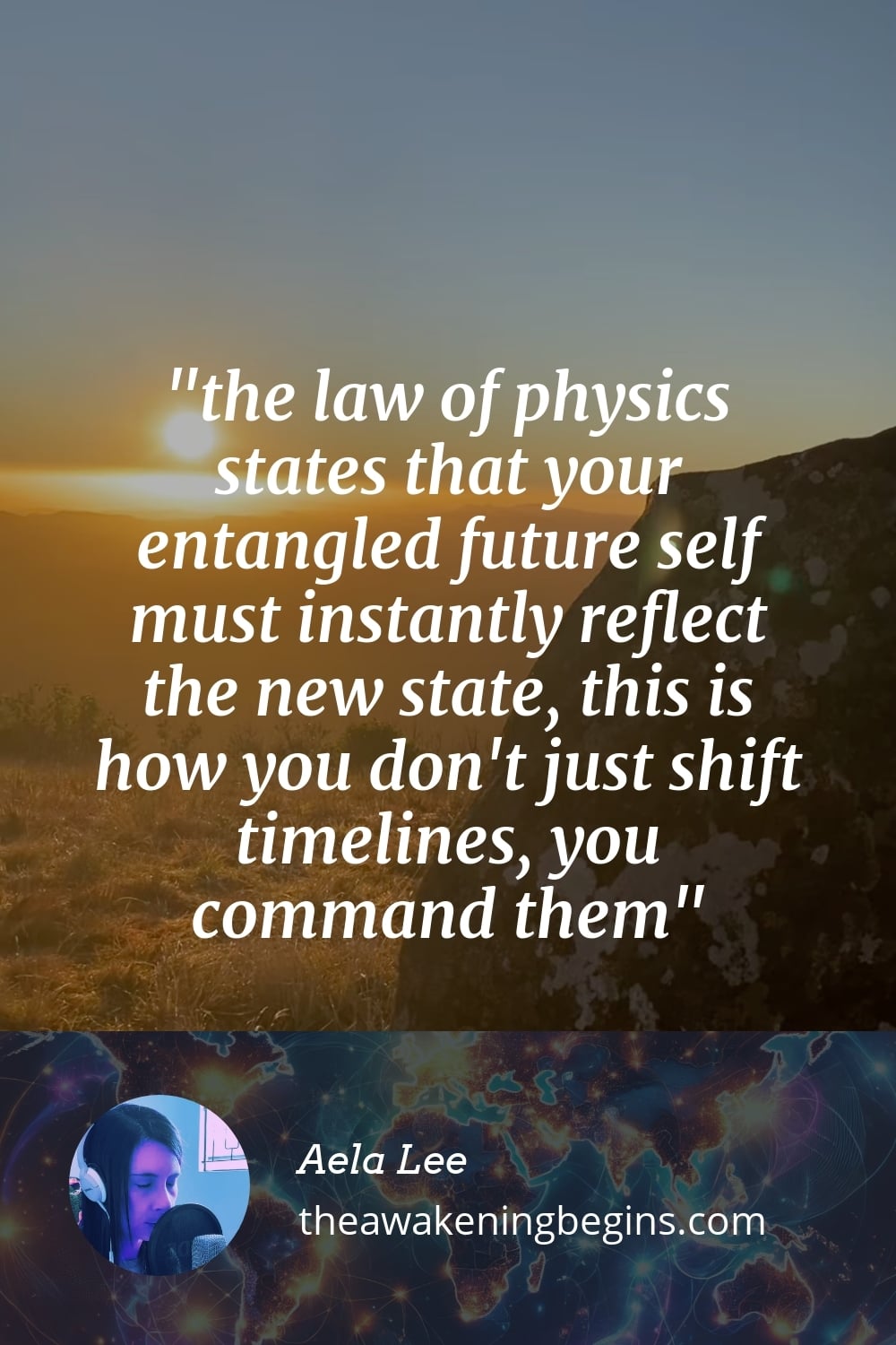 Pinterest Image the law of physics states that your entangled future self must instantly reflect the new state, this is how you don't just shift timelines, you command them