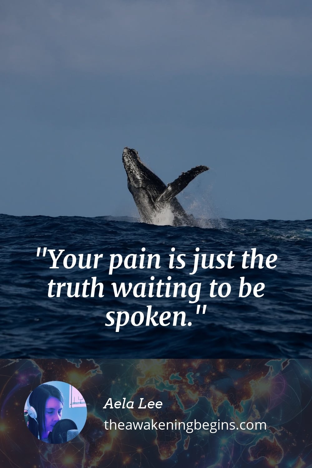 Pinterest Image Your pain is just the truth waiting to be spoken.
