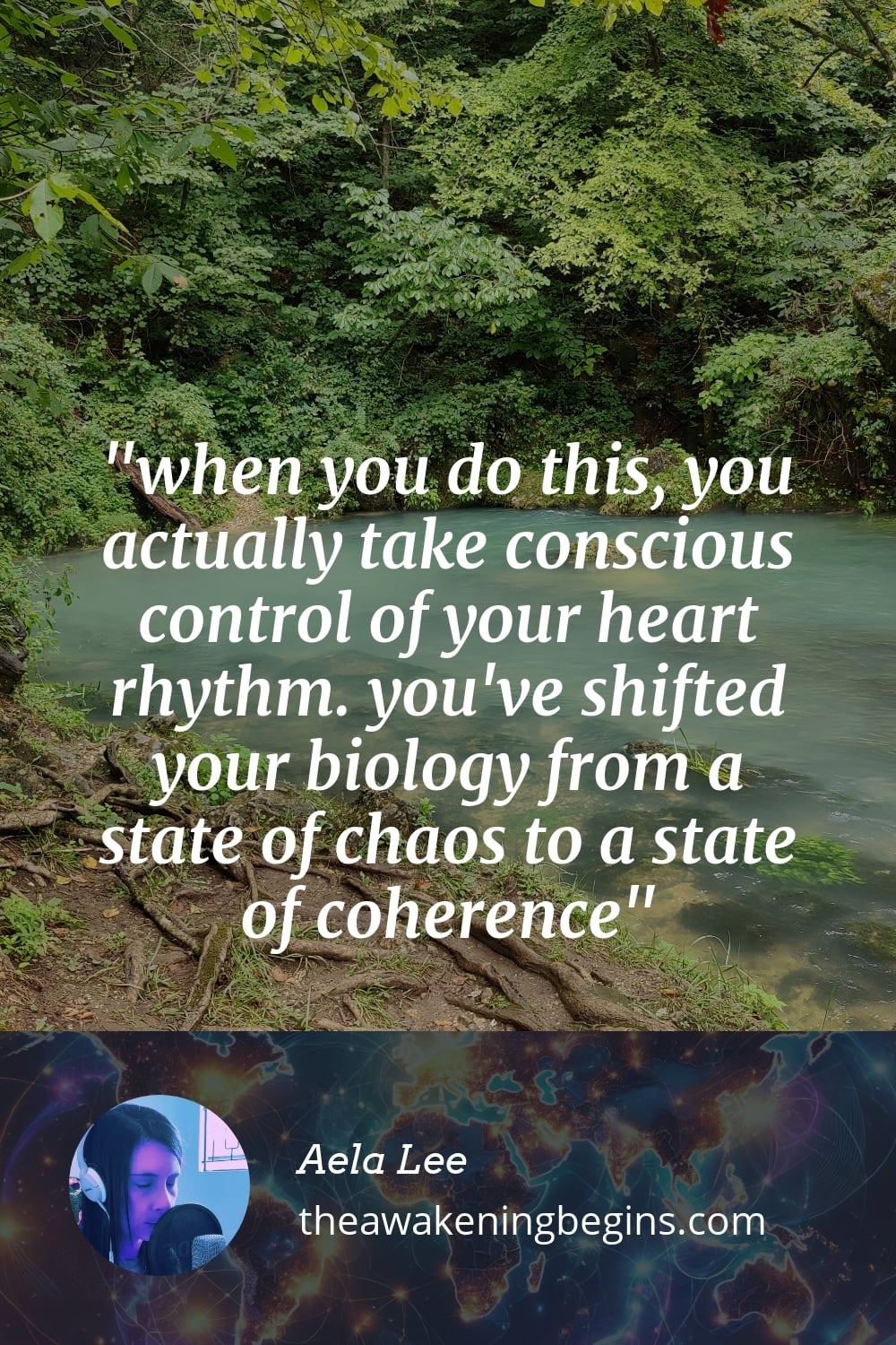Pinterest Image when you do this, you actually take conscious control of your heart rhythm. you've shifted your biology from a state of chaos to a state of coherence