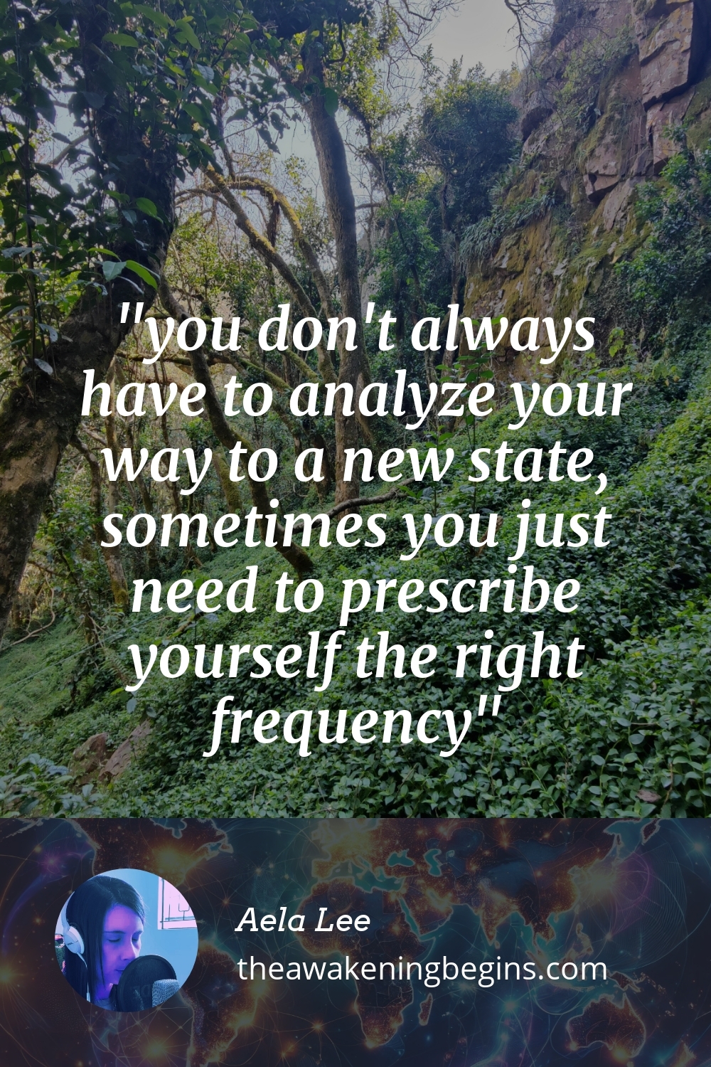 Pinterest Image you don't always have to analyze your way to a new state, sometimes you just need to prescribe yourself the right frequency