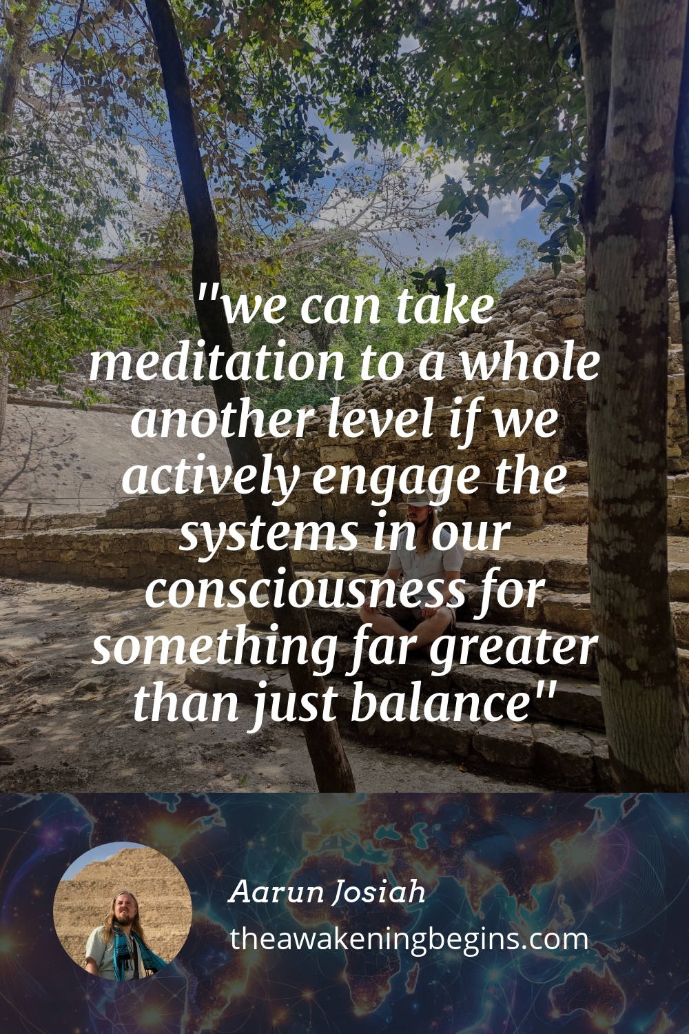 we can take meditation to a whole another level if we actively engage the systems in our consciousness for something far greater than just balance
