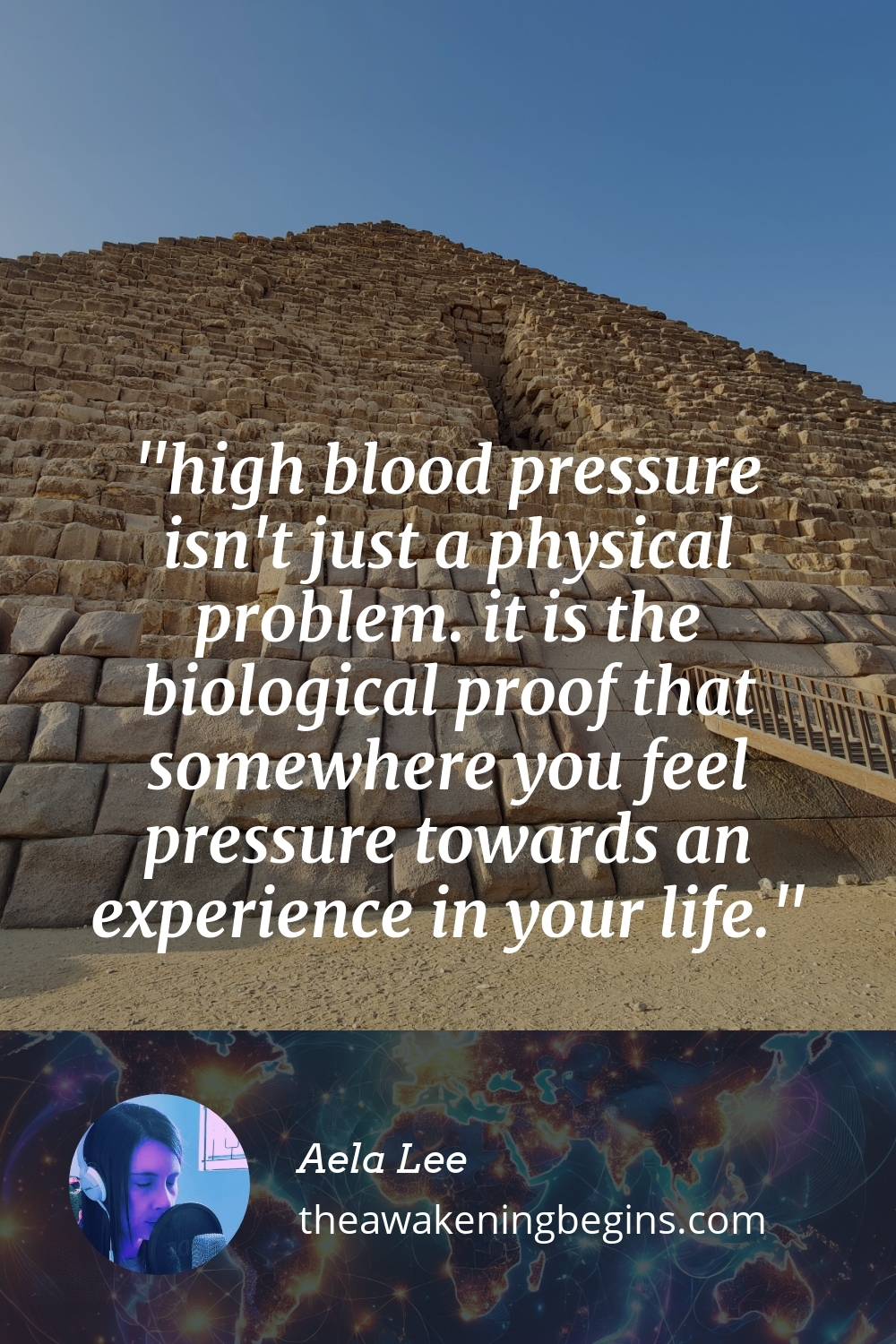 Pinterst Image high blood pressure isn't just a physical problem. it is the biological proof that somewhere you feel pressure towards an experience in your life.