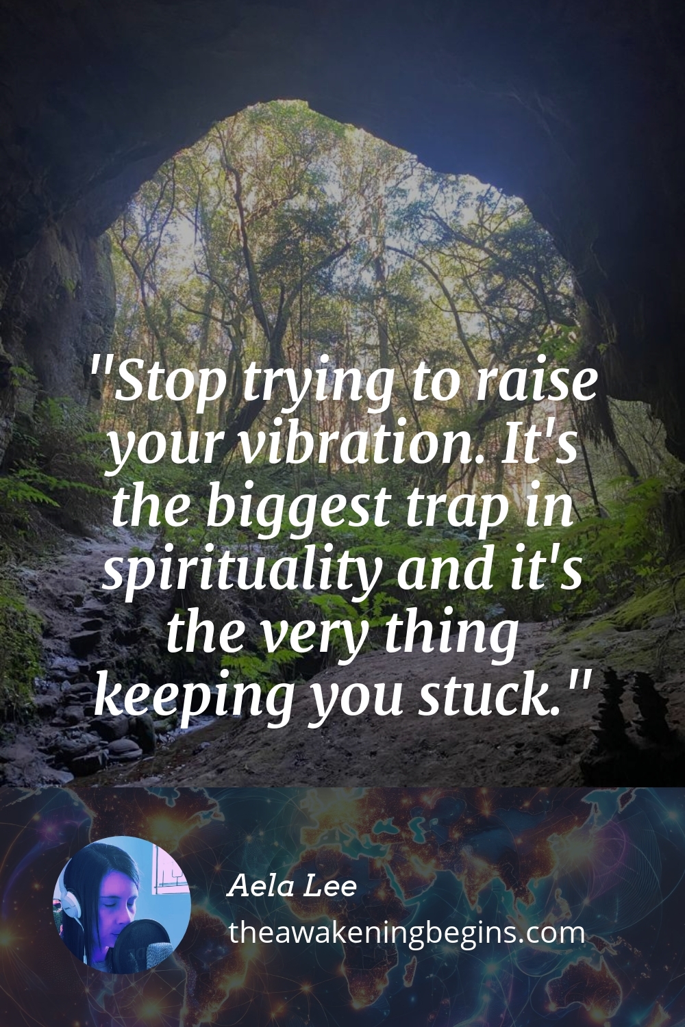 Pinterst Image Stop trying to raise your vibration. It's the biggest trap in spirituality and it's the very thing keeping you stuck.