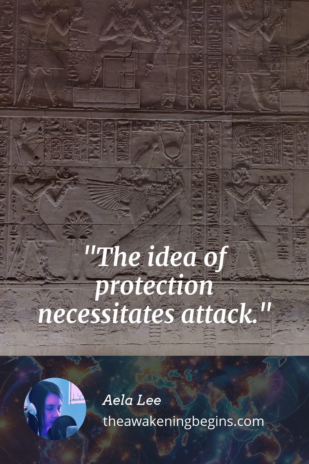 Pinterst Image The idea of protection necessitates attack.