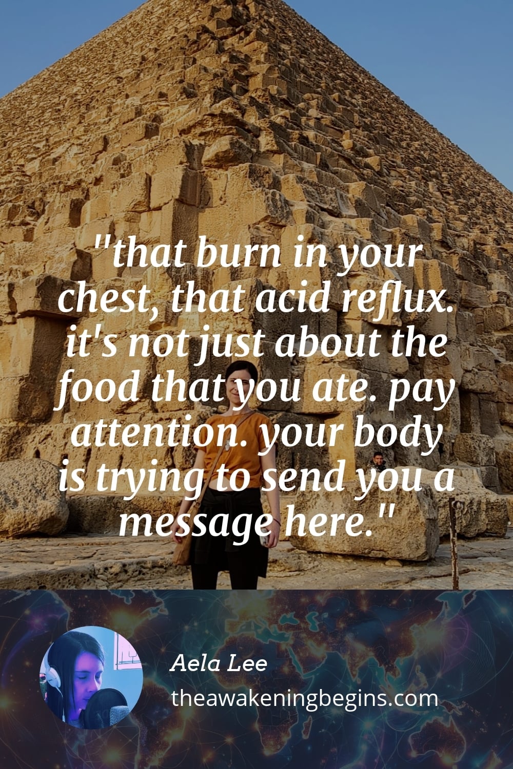 Pinterst Image that burn in your chest, that acid reflux. it's not just about the food that you ate. pay attention. your body is trying to send you a message here.
