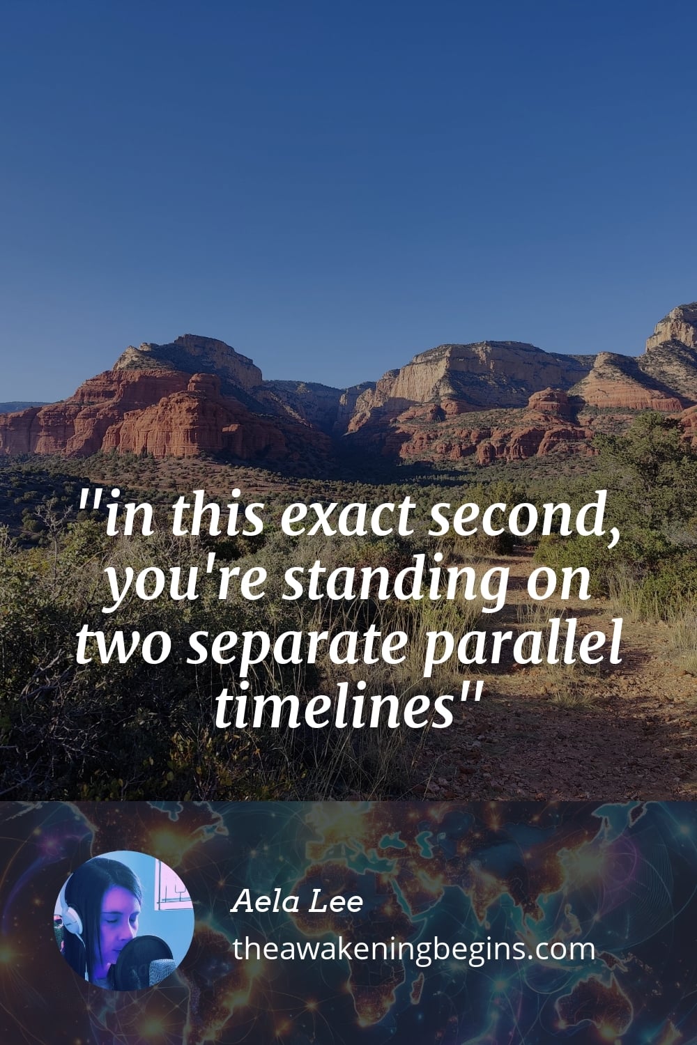 Pinterst Image in this exact second, you're standing on two separate parallel timelines