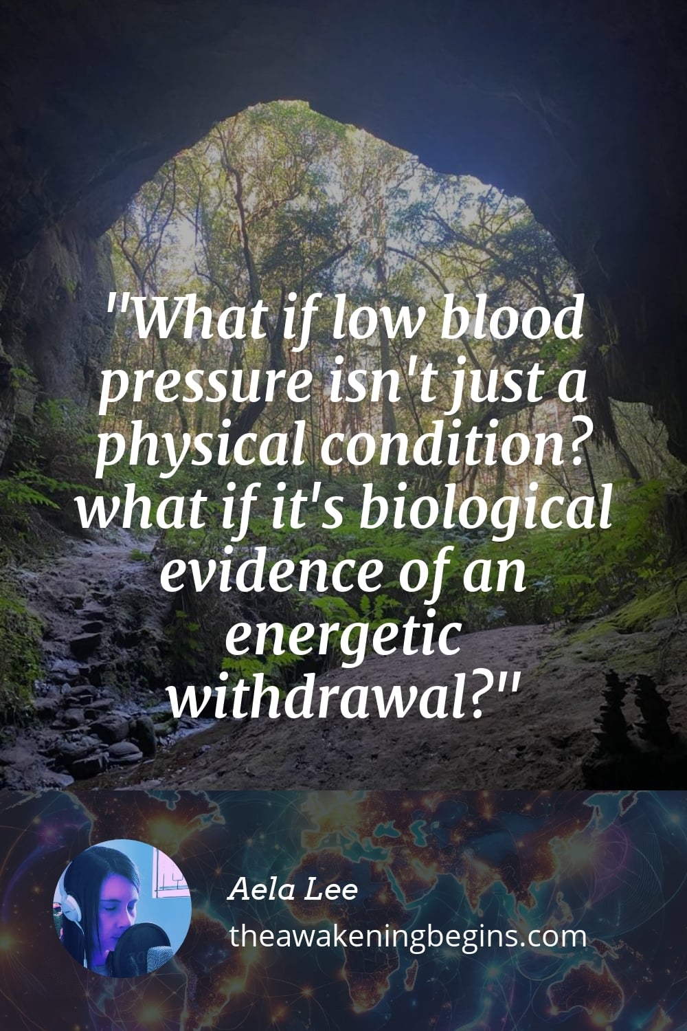 Pinterst Image What if low blood pressure isn't just a physical condition? what if it's biological evidence of an energetic withdrawal?
