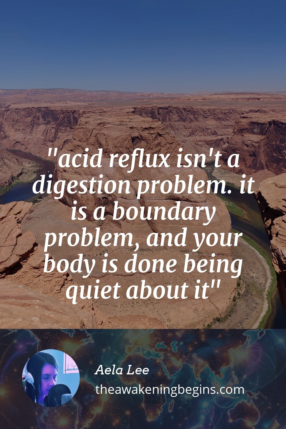 Pinterst Image acid reflux isn't a digestion problem. it is a boundary problem, and your body is done being quiet about it
