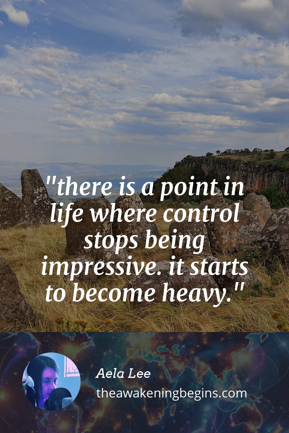 Pinterst Image there is a point in life where control stops being impressive. it starts to become heavy.