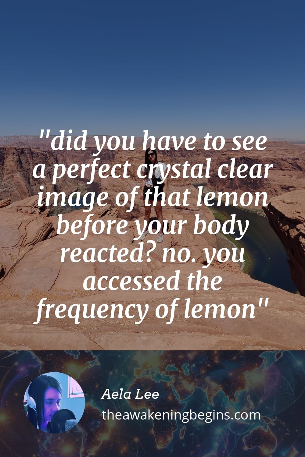 Pinterst Image did you have to see a perfect crystal clear image of that lemon before your body reacted? no. you accessed the frequency of lemon