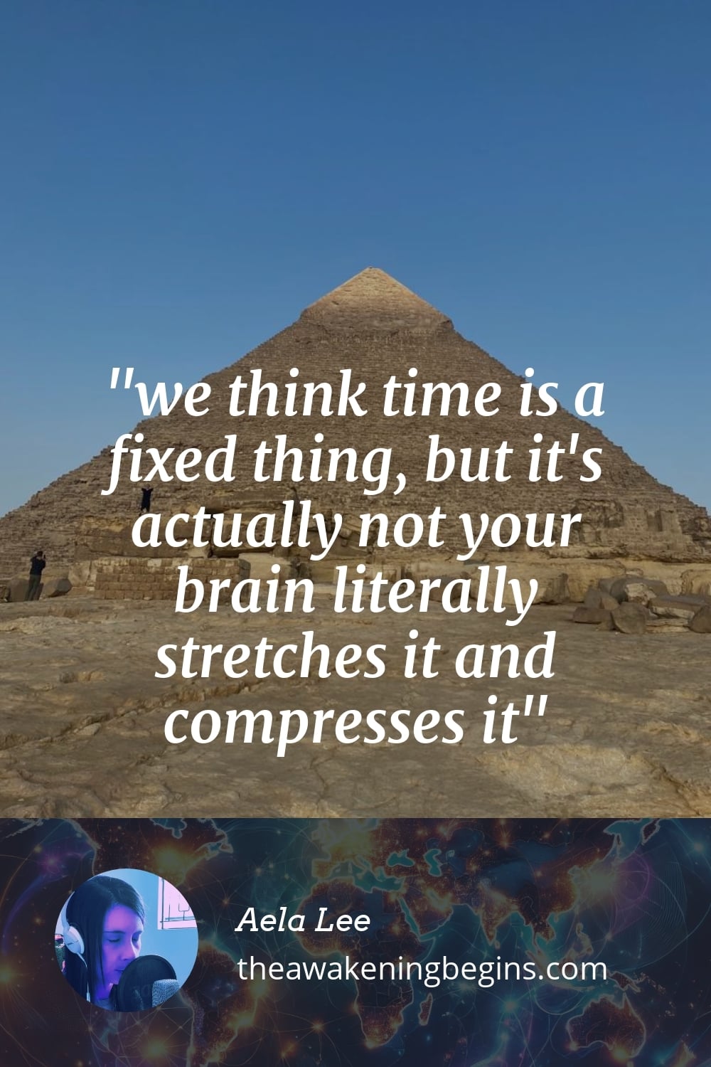 Pinterst Image we think time is a fixed thing, but it's actually not your brain literally stretches it and compresses it
