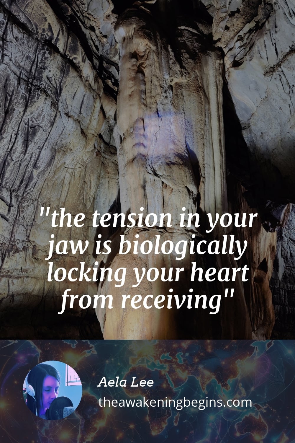 Pinterst Image the tension in your jaw is biologically locking your heart from receiving