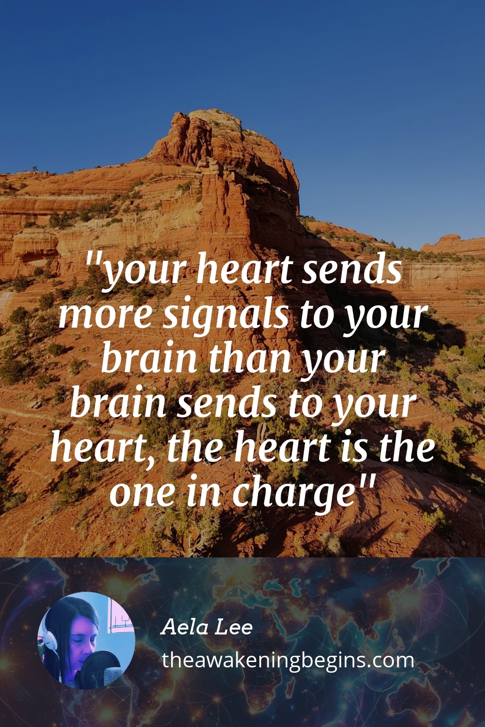Pinterest Image your heart sends more signals to your brain than your brain sends to your heart, the heart is the one in charge