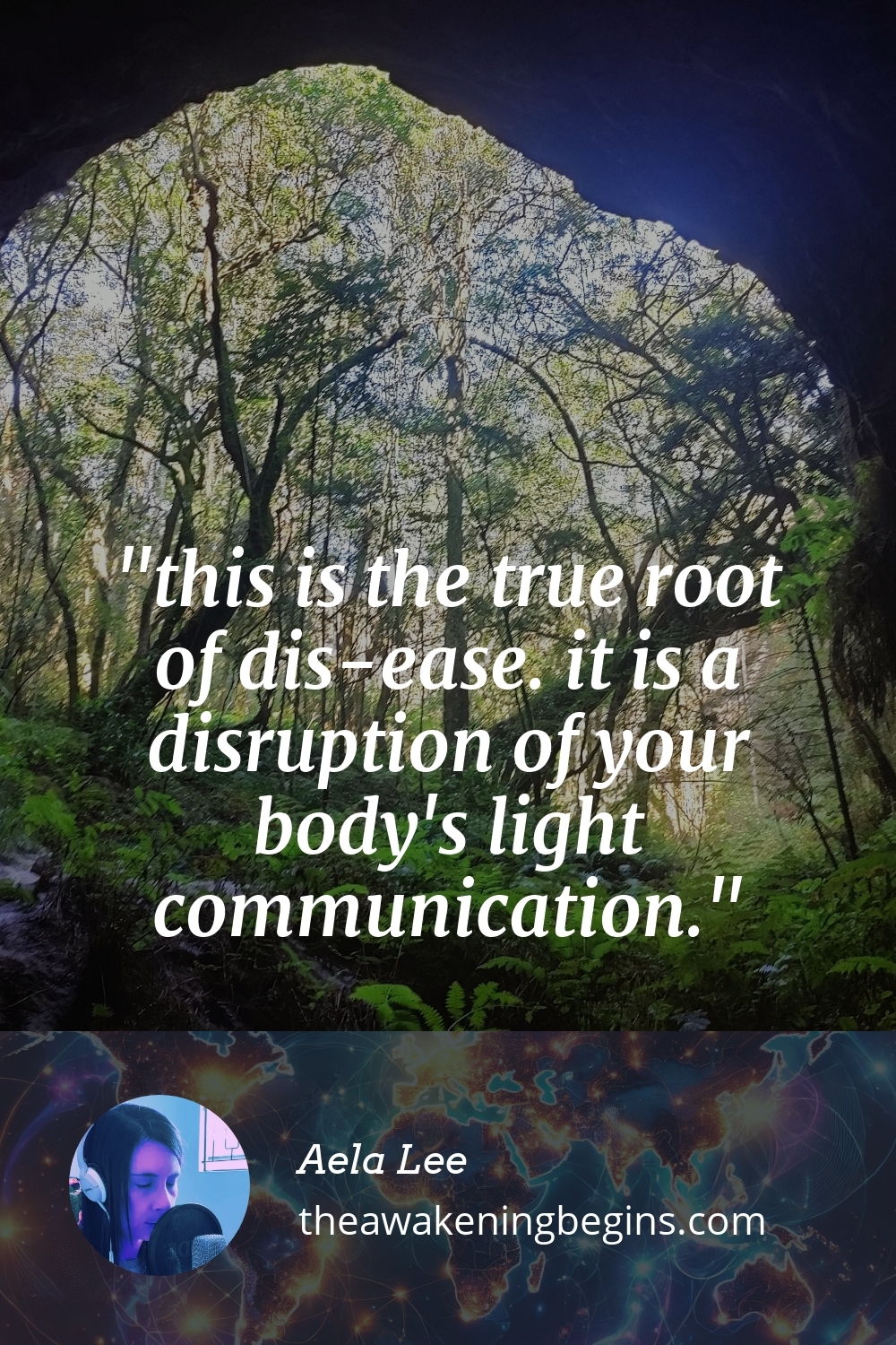 Pinterest Image this is the true root of dis-ease. it is a disruption of your body's light communication.