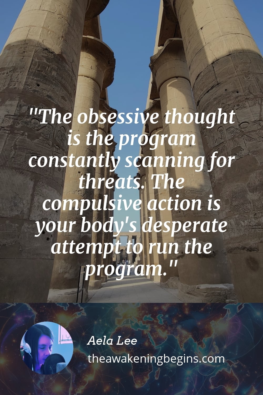 Pinterest Image The obsessive thought is the program constantly scanning for threats. The compulsive action is your body's desperate attempt to run the program.
