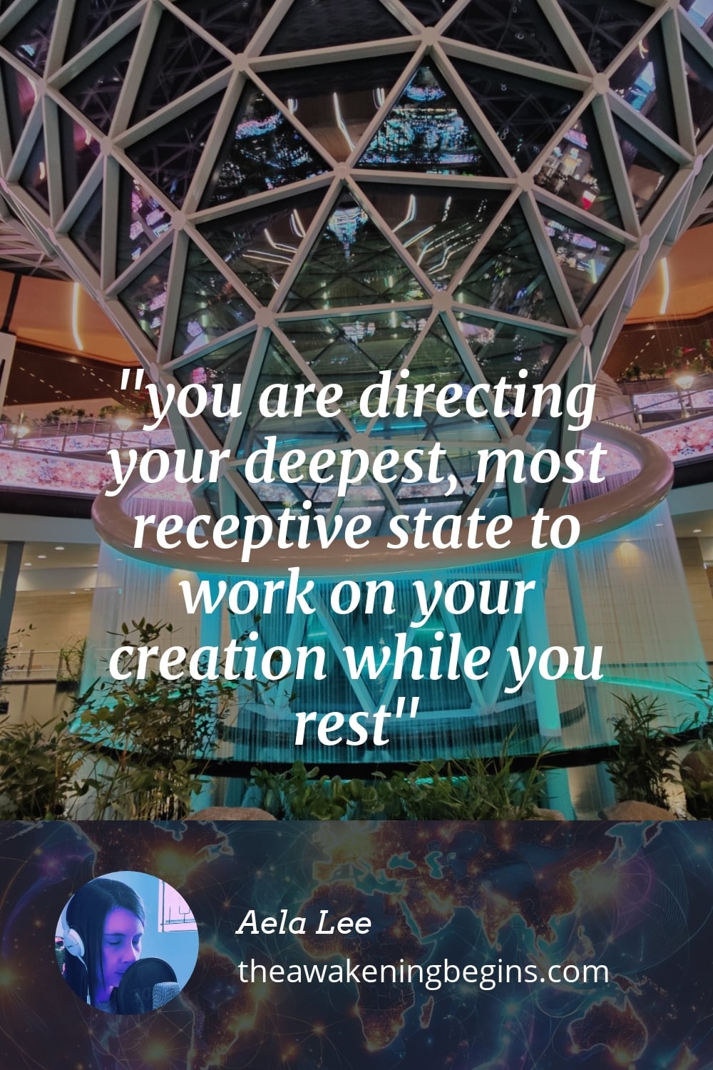 Pinterest Image you are directing your deepest, most receptive state to work on your creation while you rest