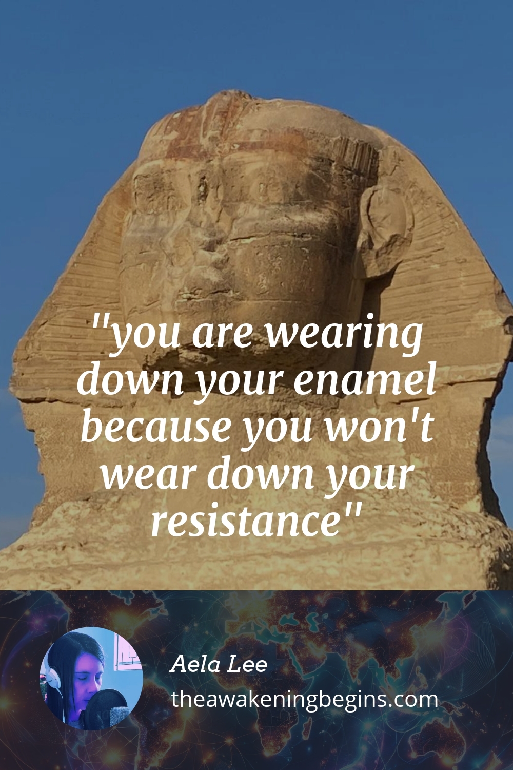 Pinterest Image you are wearing down your enamel because you won't wear down your resistance