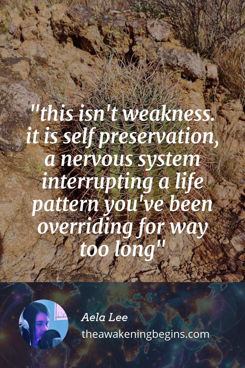Pinterest Image this isn't weakness. it is self preservation, a nervous system interrupting a life pattern you've been overriding for way too long